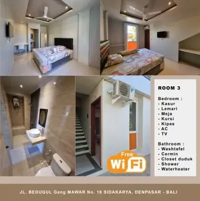 Kos Putri jalan Bedugul no.16 Gg. Mawar Sidakarya, Denpasar Type 1