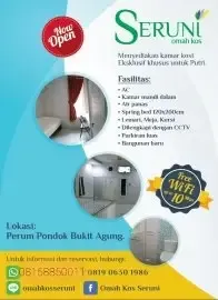 Omah kos SERUNI (dekat Undip Tembalang) Type 1