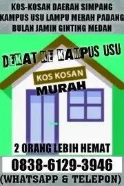 Kosan kost murah nyaman aman di simpang kampus usu padang bu Type 1