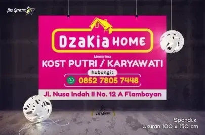 Terima kost putri/karyawati flamboyan padang Type 1