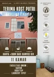 Kos putri puja dekat kampus uir Type 1